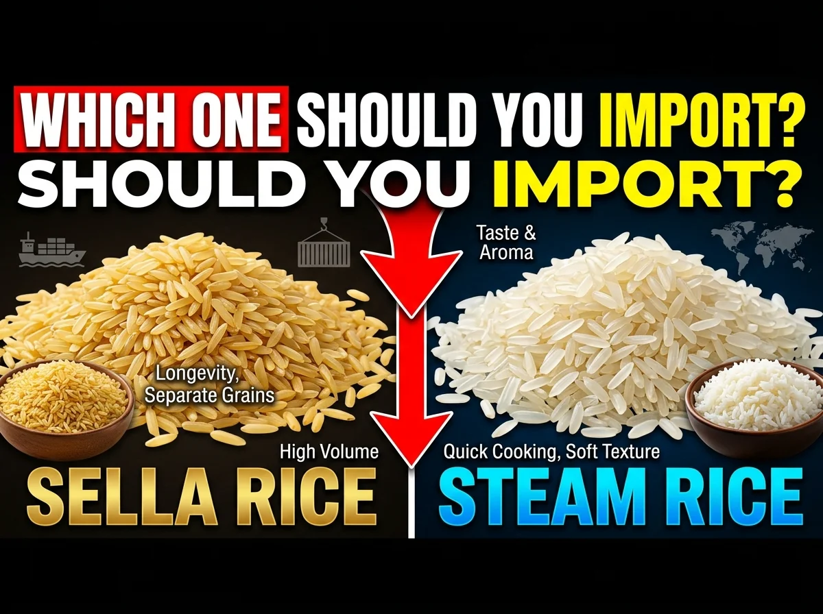 Sella Rice vs Steam Rice: Which One Should You Import?