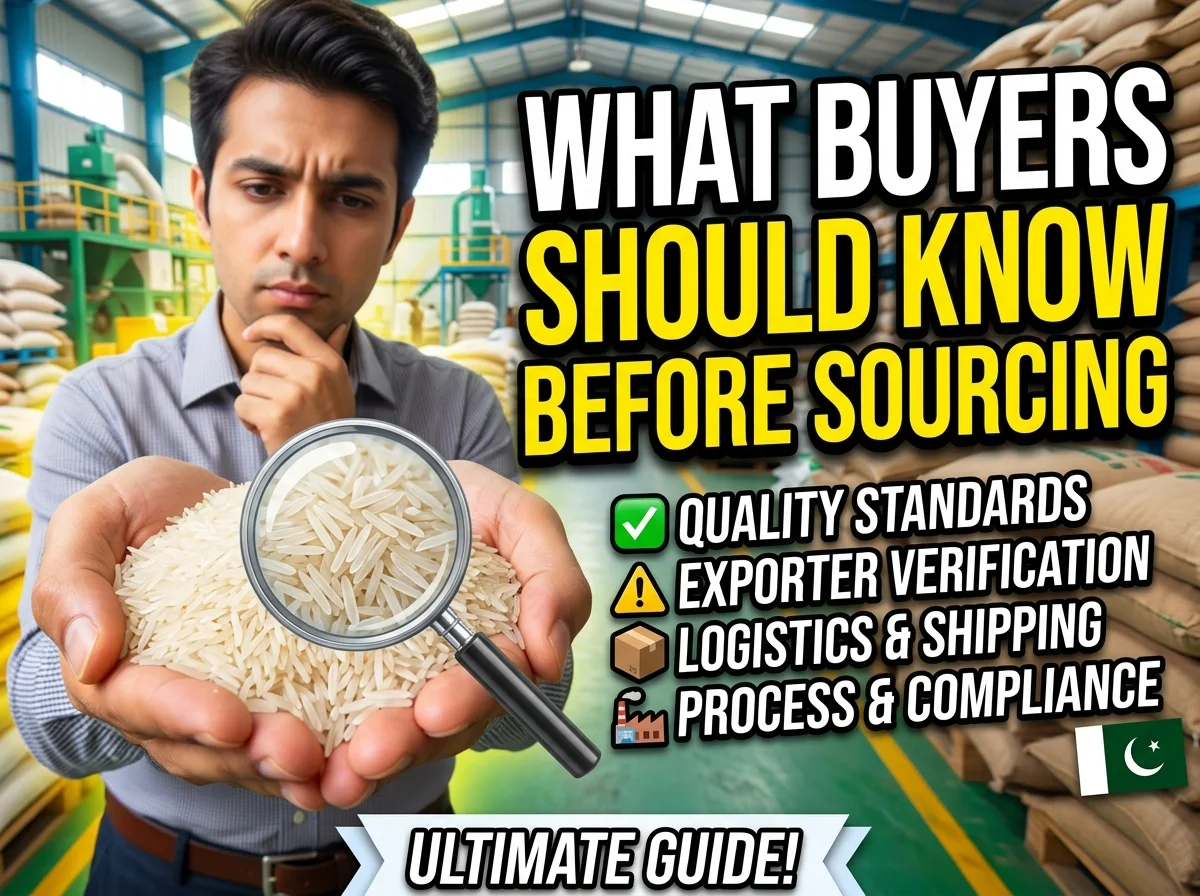 Pakistani Basmati Rice Exporters: What Buyers Should Know Before Sourcing