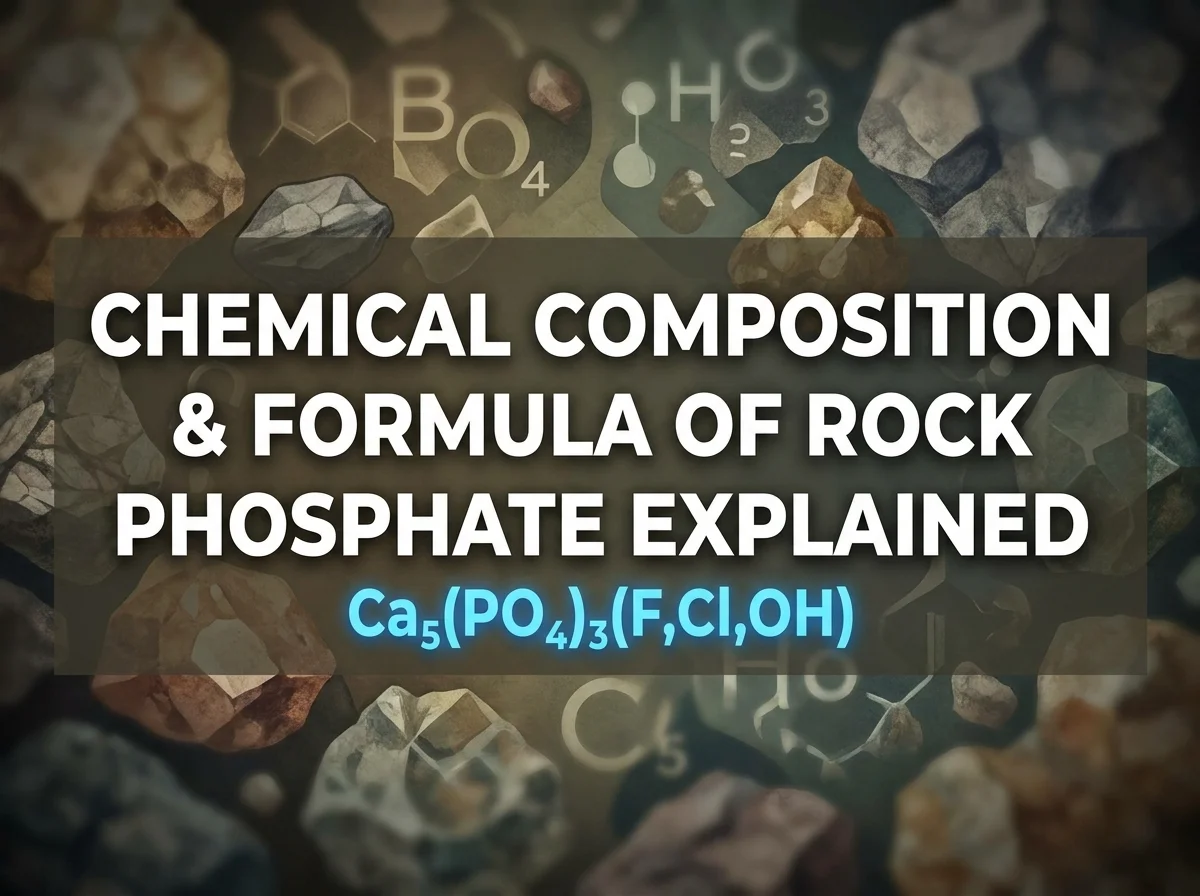 Chemical Composition and Formula of Rock Phosphate Explained